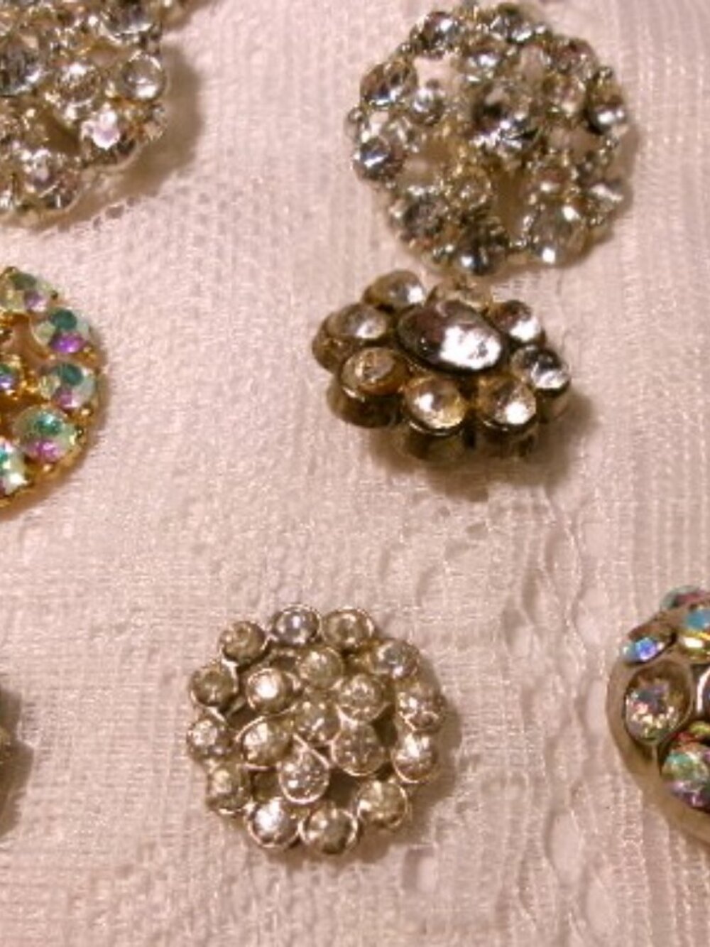 Vintage Rhinestone Buttons**Victorian** - Picture 3 of 3